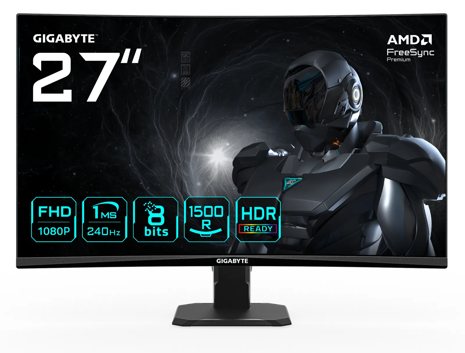 Gigabyte GS27FC2 - LED-Monitor - Gaming - gebogen - 68.6 cm (27), Ansicht 2