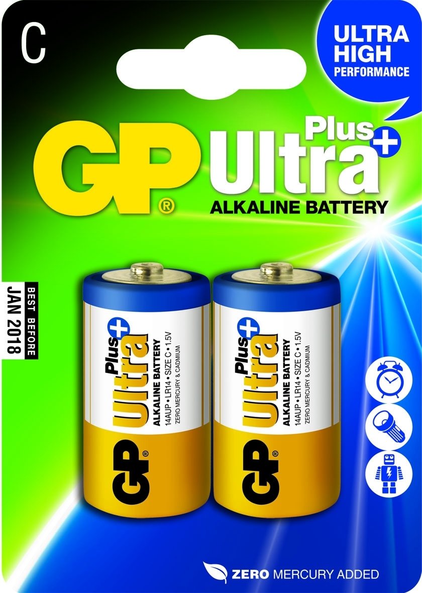 Gold Peak Industries GP Ultra Plus 14AUP - Batterie 2 x C - Alkalisch