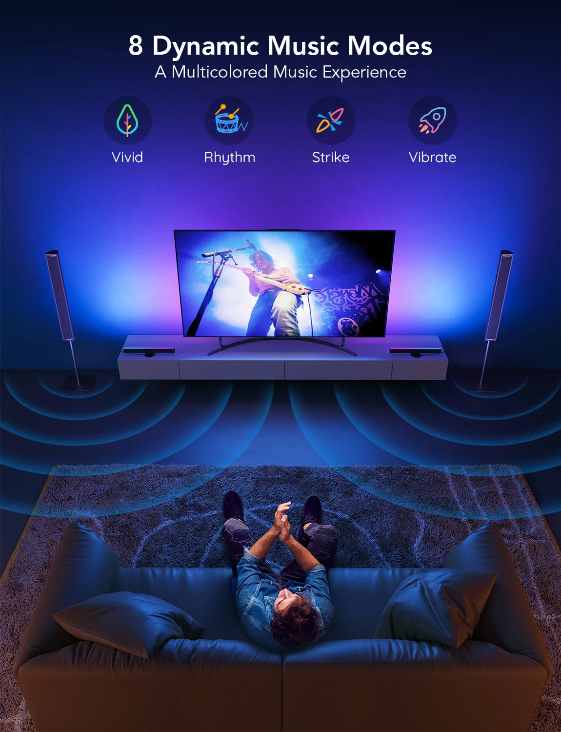 Govee Lichtbalken Flow Plus RGBIC WiFi+ Bluetooth, Ansicht 3