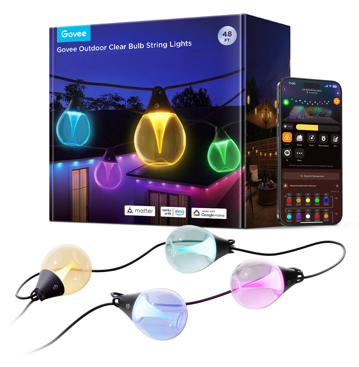 Govee RGBICW Outdoor String Lights