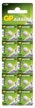 GP Battery GP ALKALINE BUTTON CELL LR41 Blister with 10 batteries. von LumaTech