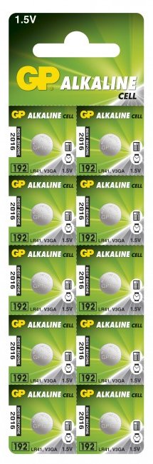 GP Battery GP ALKALINE BUTTON CELL LR41 Blister with 10 batteries. von LumaTech