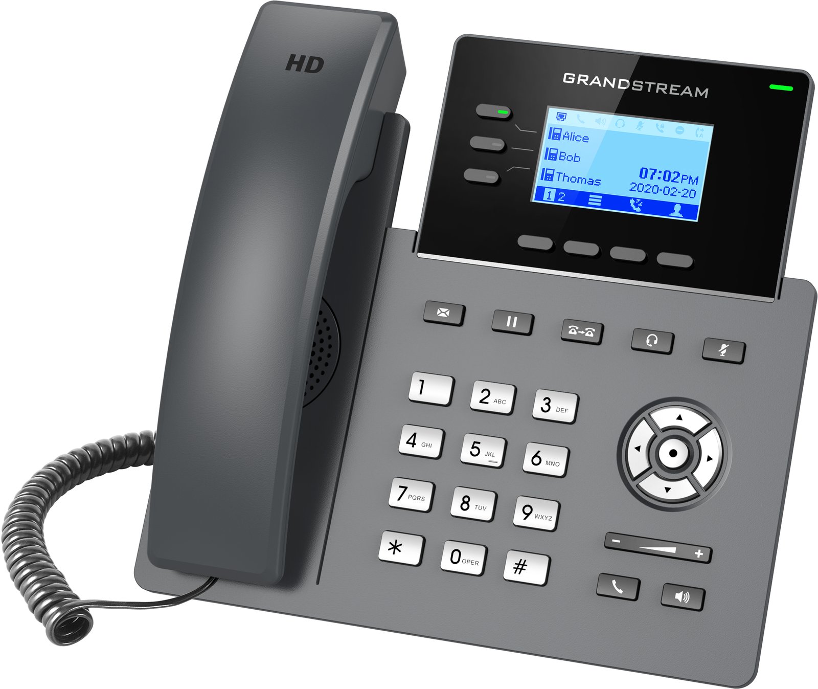Grandstream GRP2603P - VoIP-Telefon - fünfwegig Anruffunktion
