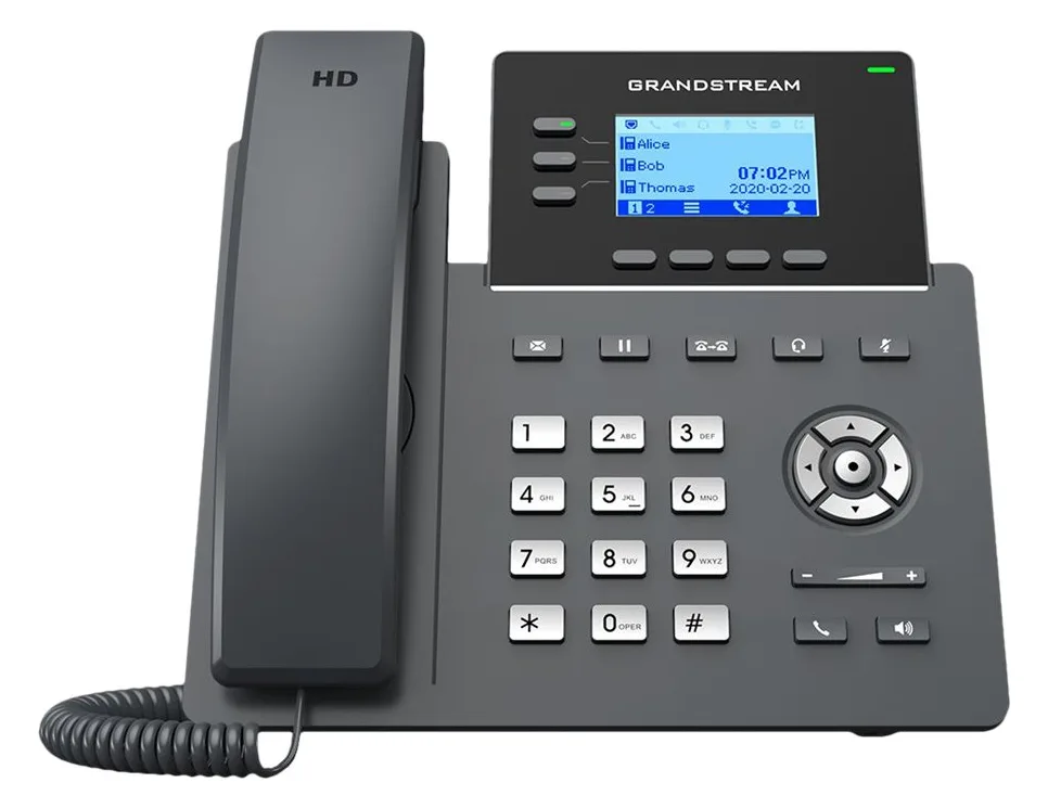 Grandstream GRP2603P - VoIP-Telefon - fünfwegig Anruffunktion, Ansicht 3