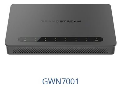 Grandstream GWN7000 Series GWN7001 - Router Switch mit 6 Ports