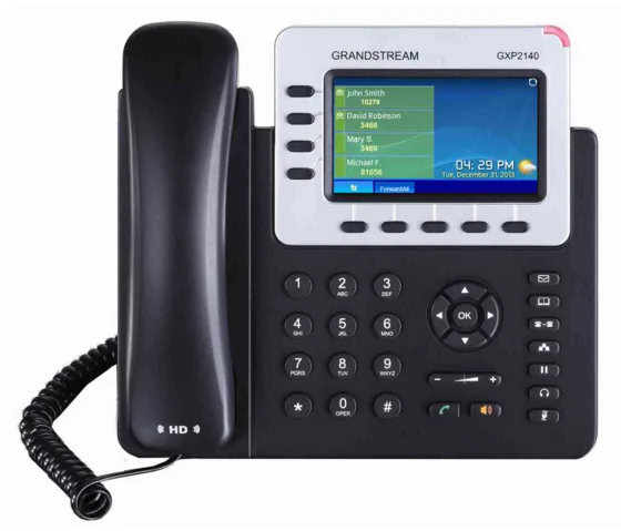 Grandstream GXP2140 Enterprise IP Phone - VoIP-Telefon, Ansicht 2