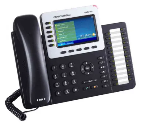 Grandstream GXP2140 Enterprise IP Phone - VoIP-Telefon, Ansicht 3