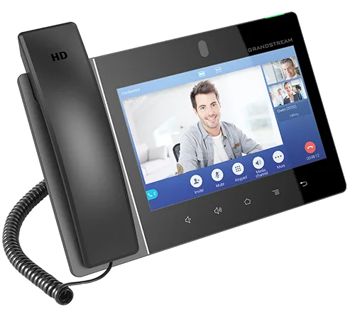 Grandstream GXV3480 - IP-Videotelefon - mit Digitalkamera, Bluetooth-Schnittstelle - IEEE 802.11a/b/g/n/ac/ax (Wi-Fi), Ansicht 3