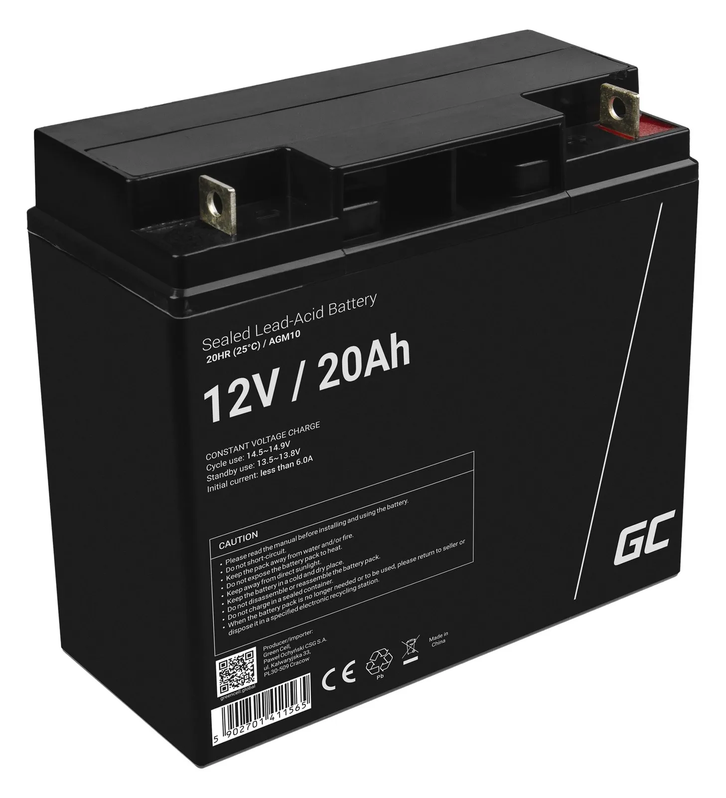 Green Cell USV-Akku - 1 x Batterie - Sealed Lead Acid (SLA), Ansicht 3