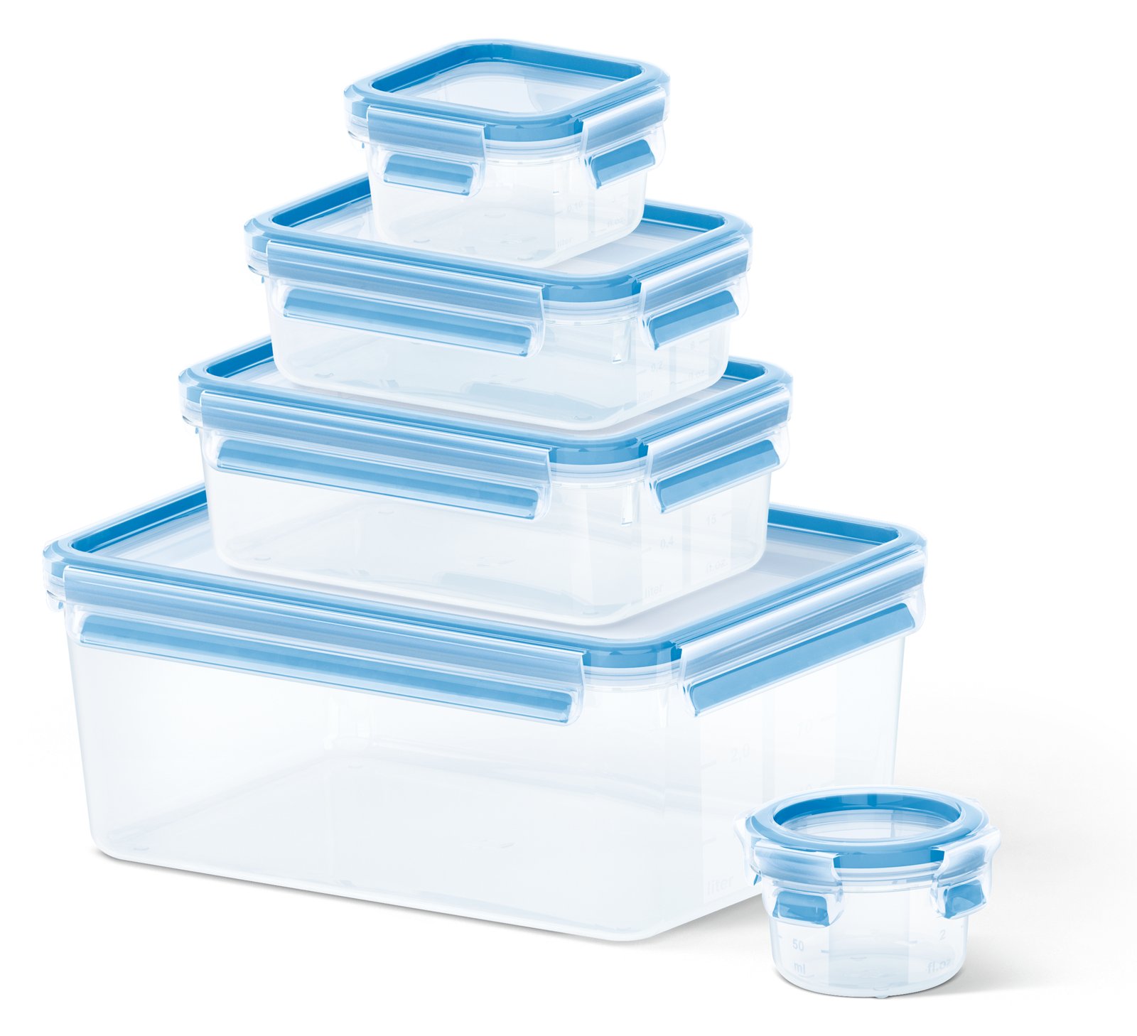 Groupe SEB EMSA CLIP & CLOSE - Frischhaltedosen-Set - 5.65 L