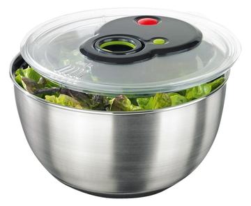 Groupe SEB EMSA TURBOLINE - Salatschleuder - 4.5 L - Schwarz von LumaTech