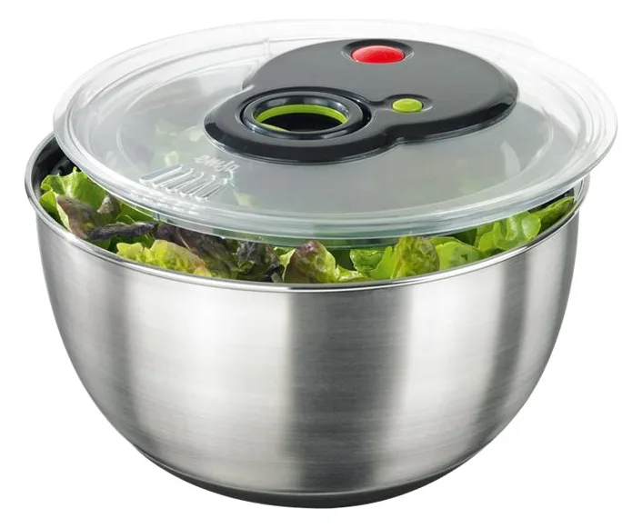 Groupe SEB EMSA TURBOLINE - Salatschleuder - 4.5 L - Schwarz, Ansicht 3