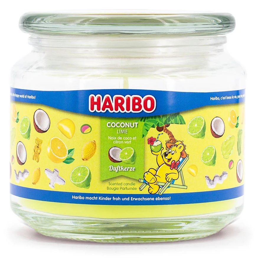 Haribo Duftkerze Coconut Lime - 300g