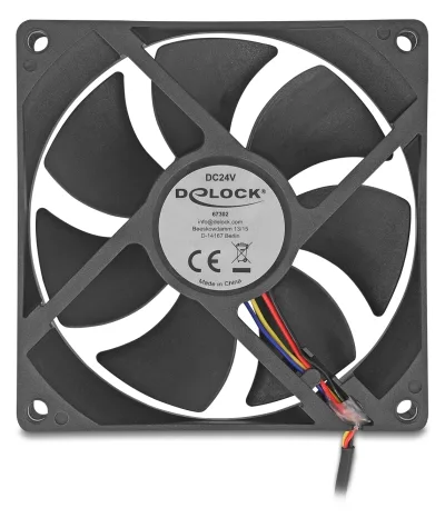 Delock Gehäuselüfter - axial - 92 mm - Schwarz, Ansicht 4