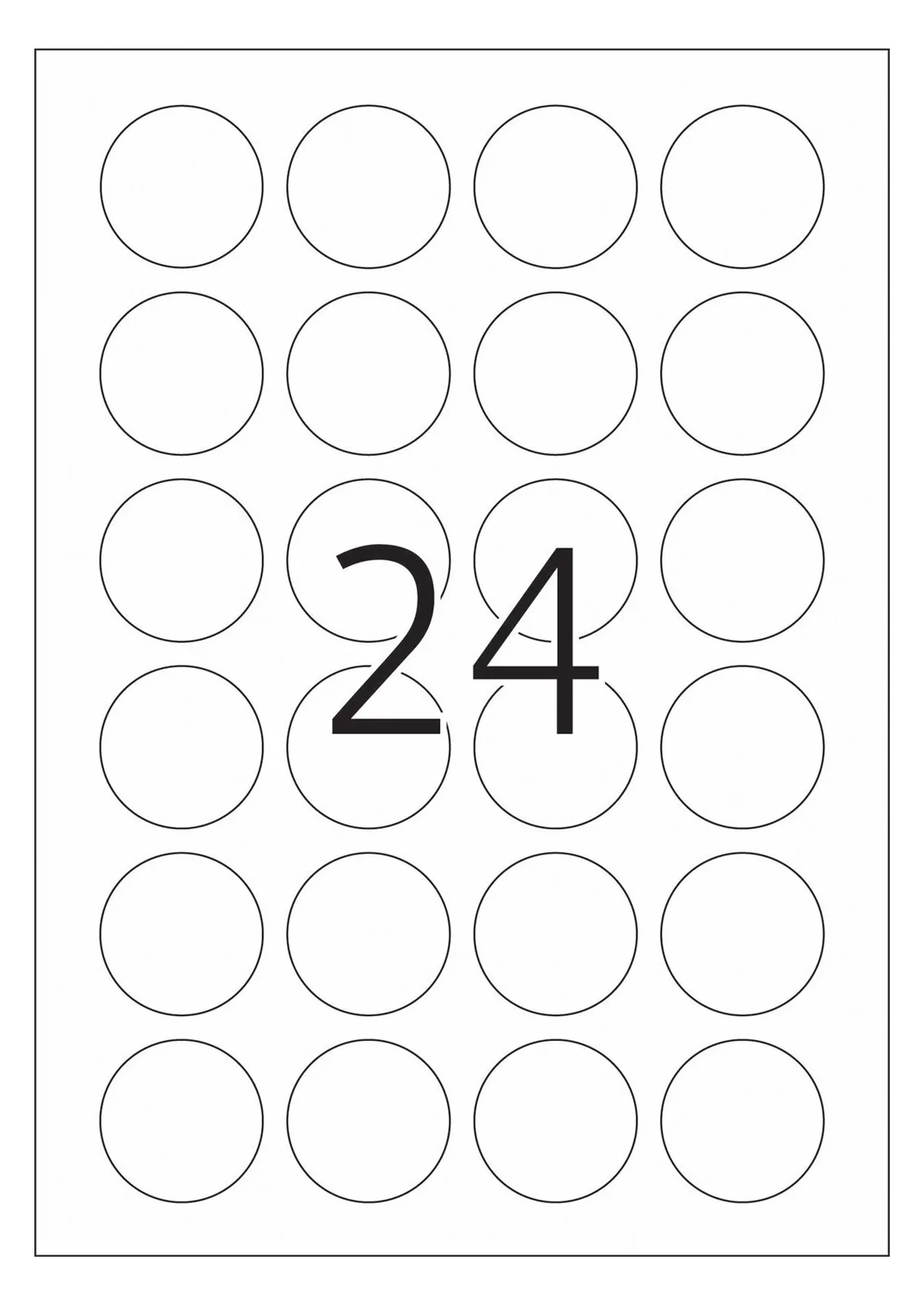 HERMA Selbstklebend - durchsichtig - 40 mm rund 600 Etikett(en) (25 Bogen x 24), Ansicht 3