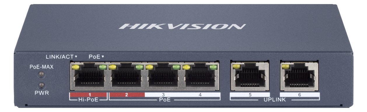 Hikvision DS-3E1106HP-EI - Switch - Smart - 3 x 10/100 (PoE+) von LumaTech