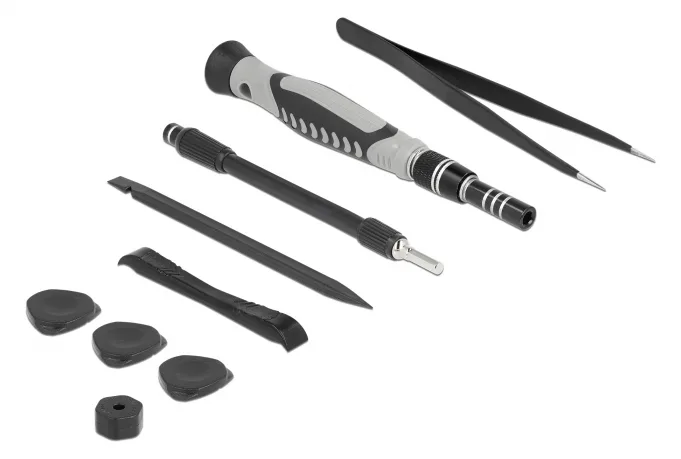 Delock Präzisions-Schraubendrehergriff mit Bit- und Stecknuss-Set, Ansicht 3