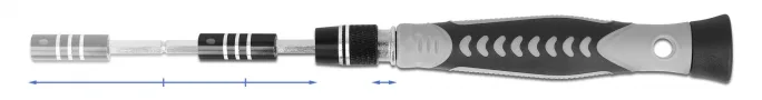Delock Präzisions-Schraubendrehergriff mit Bit- und Stecknuss-Set, Ansicht 4