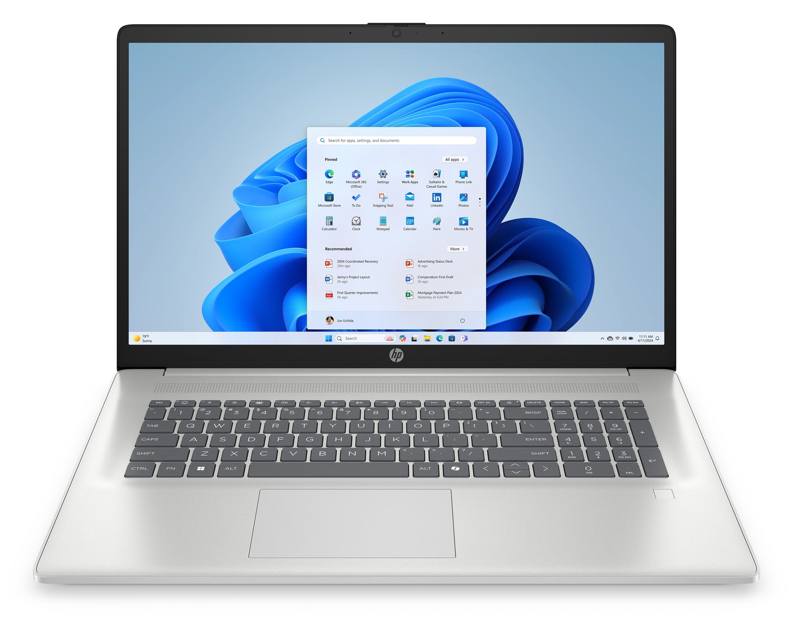 HP 17-cp2558ng BD5N3EA 17.3 R5 7520U - 512 GB - 16 GB - TL: Deutsch, QWERTZ