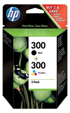 HP 300 - 2er-Pack - Schwarz, Farbe (Cyan, Magenta, Gelb) von LumaTech