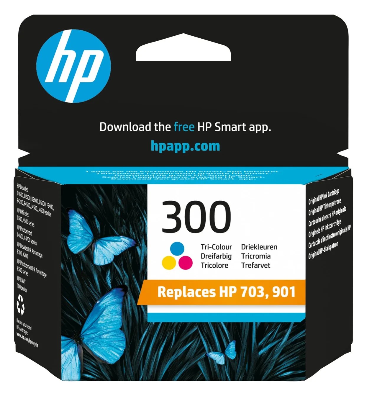 HP 300 - 4 ml - Farbe (Cyan, Magenta, Gelb) - Original, Ansicht 2