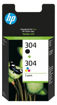 HP 304 - 2er-Pack - Farbe (Cyan, Magenta, Gelb), pigmentiertes Schwarz von LumaTech