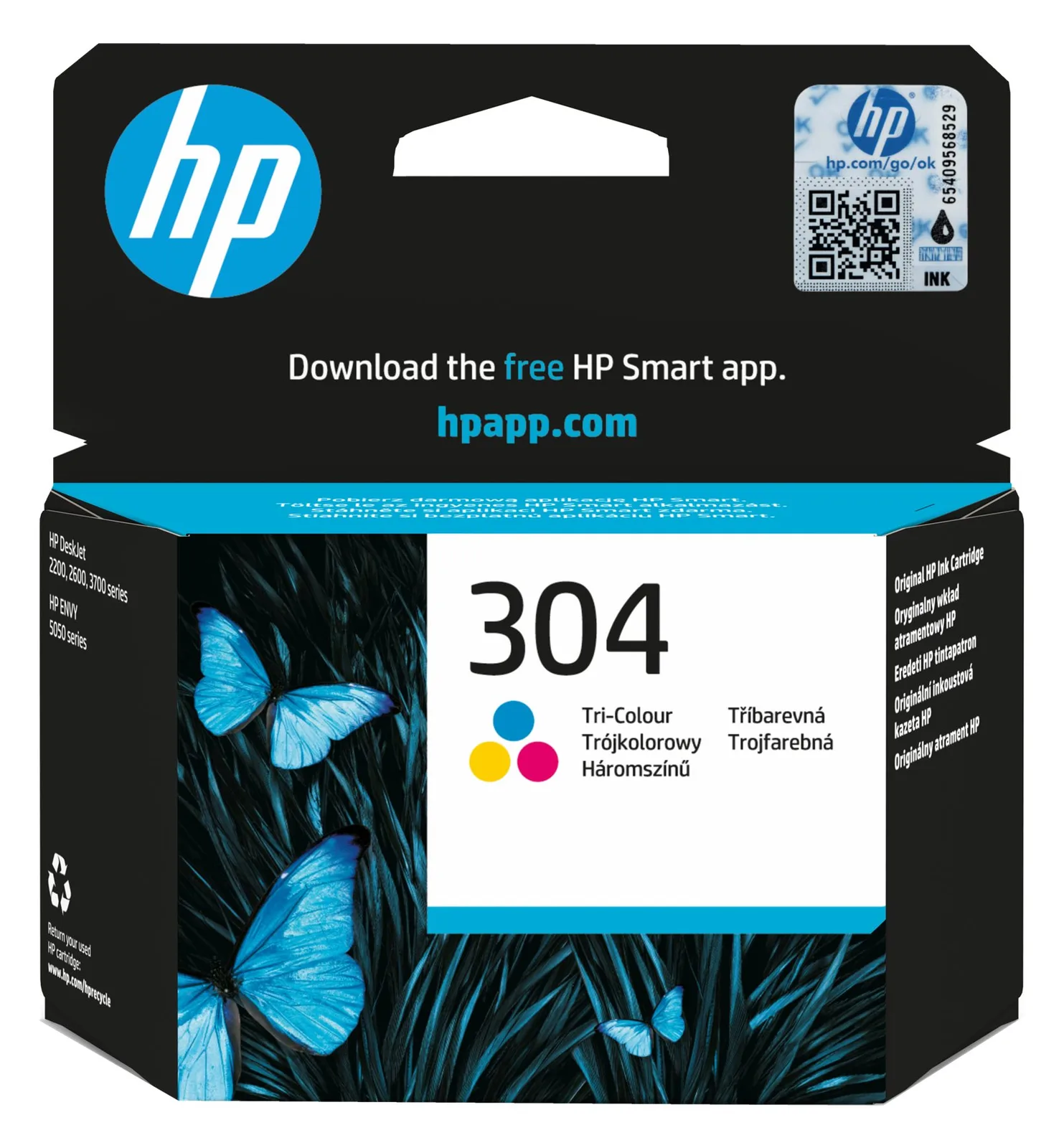 HP 304 - Farbe (Cyan, Magenta, Gelb) - Original, Ansicht 2