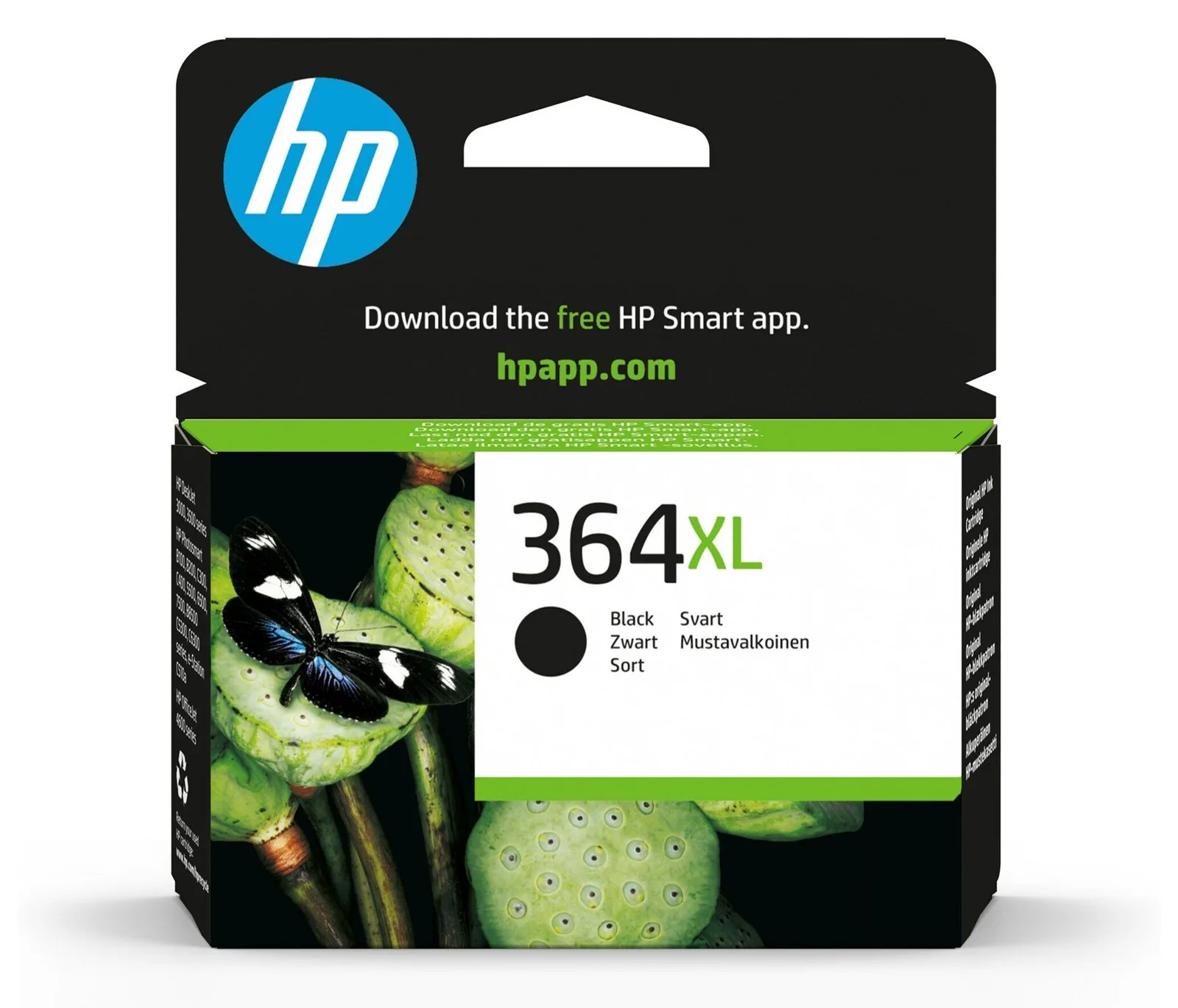 HP 364XL - Hohe Ergiebigkeit - Schwarz - original - 106 Stück, Ansicht 3