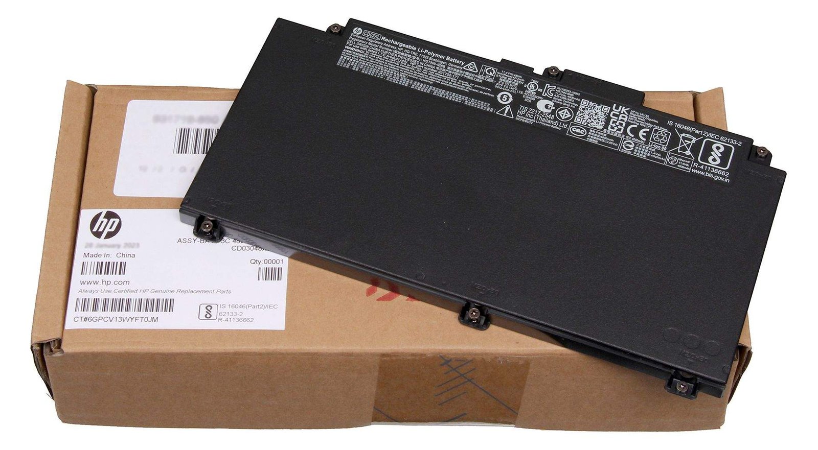 HP 3-cell lithium-ion battery 48Wh - Batterie - 4.210 mAh von LumaTech
