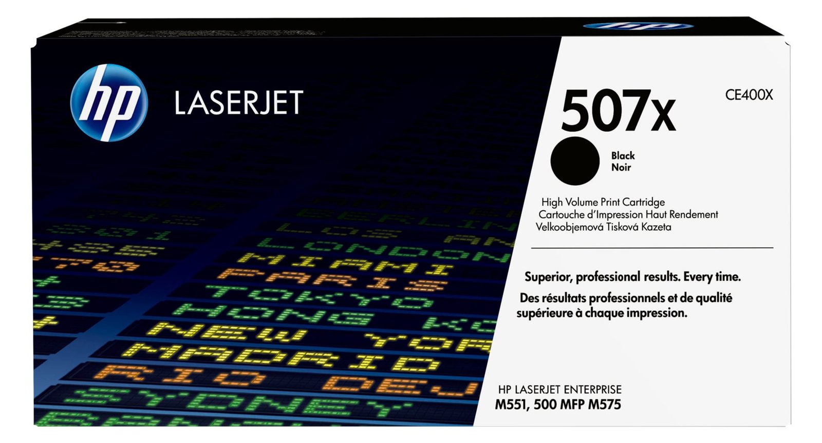 HP 507X - Hohe Ergiebigkeit - Schwarz - original - LaserJet - Tonerpatrone (CE400X)