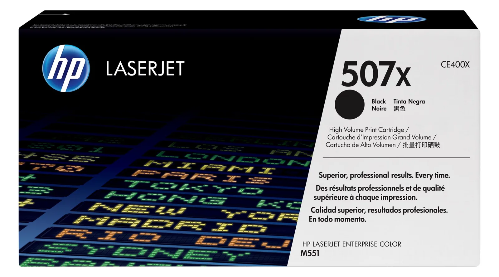 HP 507X - Hohe Ergiebigkeit - Schwarz - original - LaserJet - Tonerpatrone (CE400X), Ansicht 3