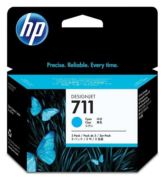 HP 711 - 3er-Pack - 29 ml - Cyan - Original - DesignJet, Ansicht 4