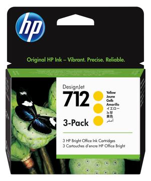 HP 712 - 3er-Pack - 29 ml - Gelb - Original - DesignJet von LumaTech