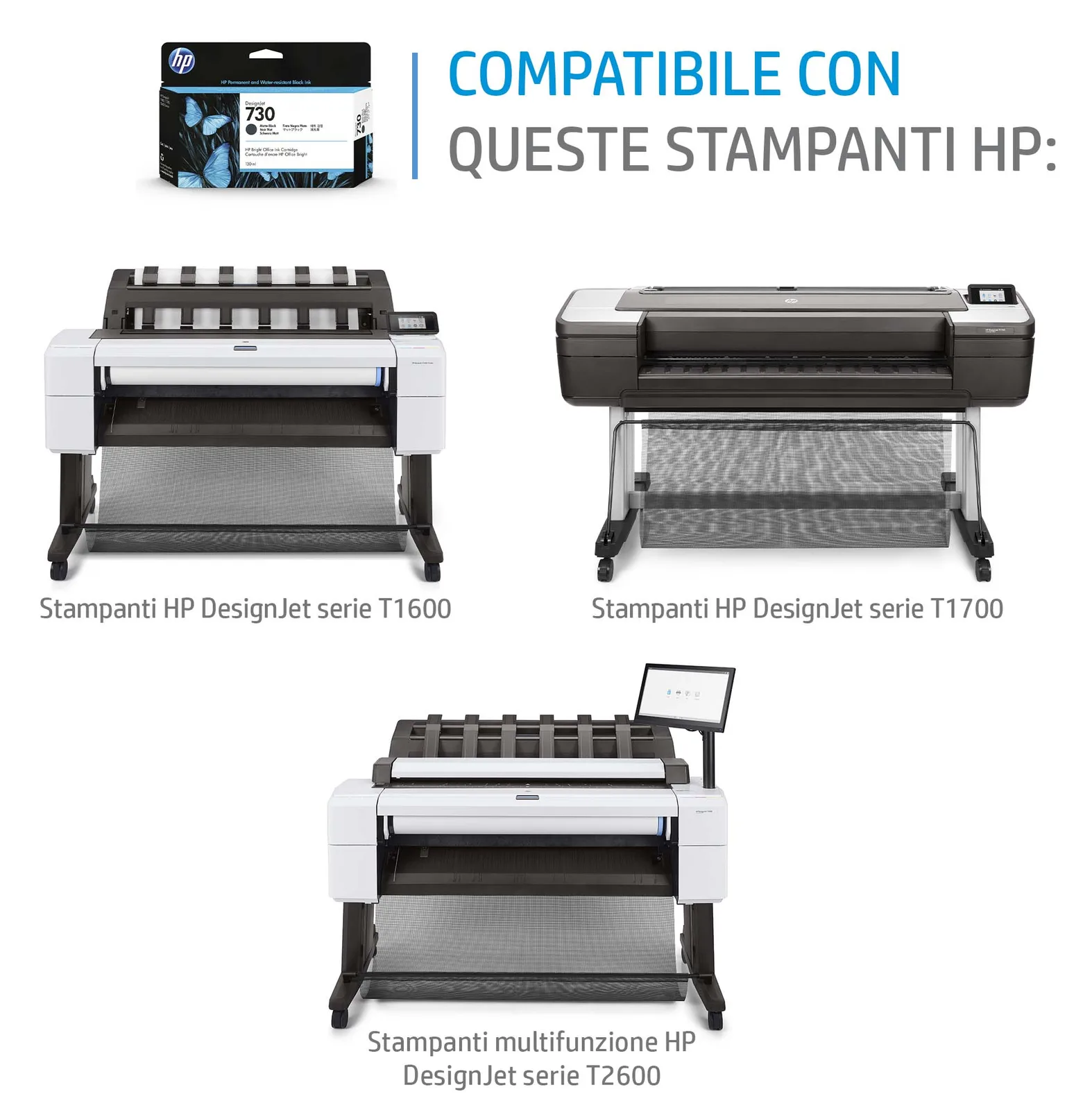 HP 730 - 130 ml - Cyan - Original - DesignJet, Ansicht 3