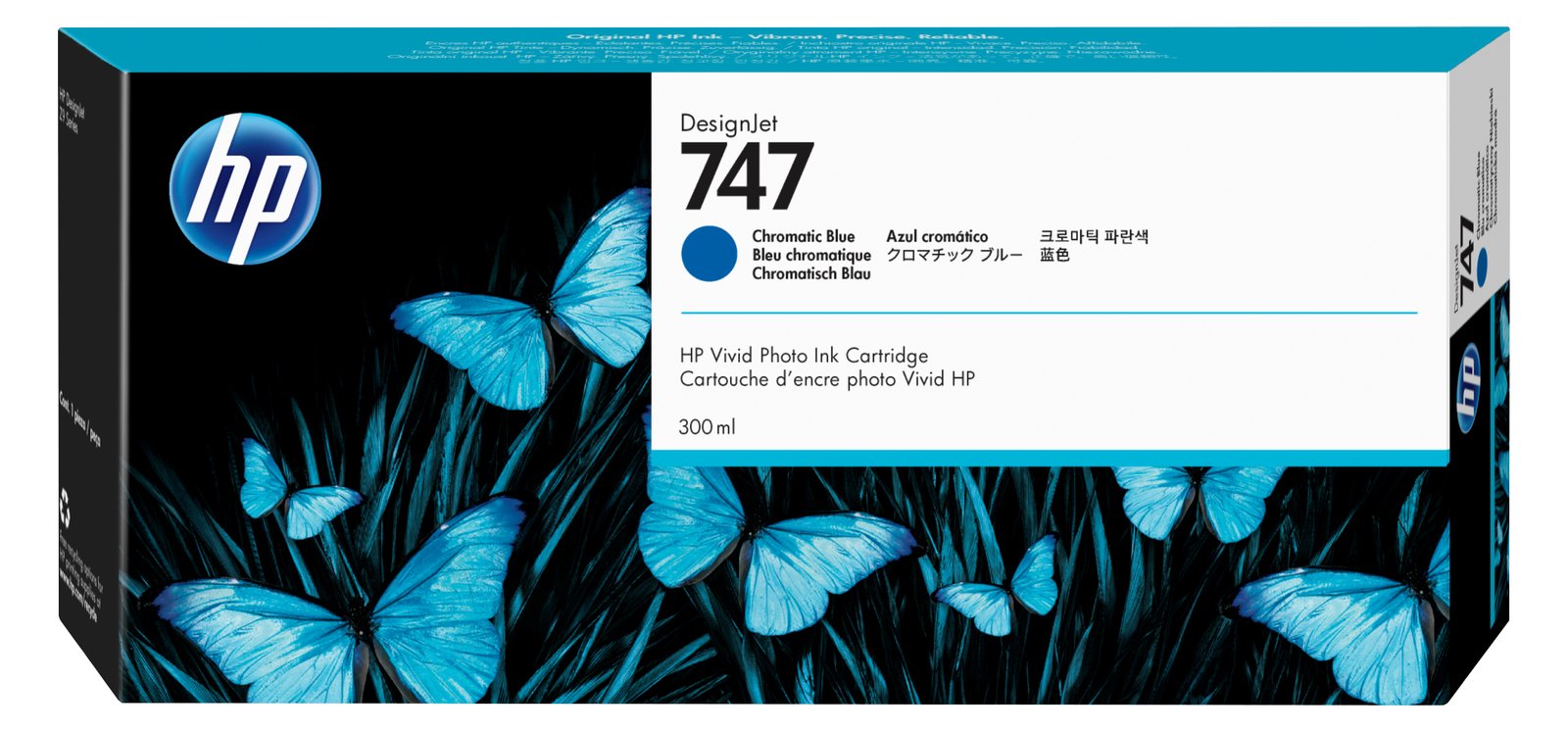 HP 747 - 300 ml - Chromatic Blue - Original - DesignJet von LumaTech