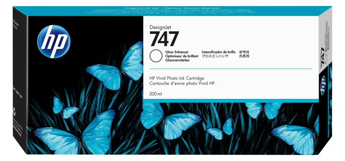 HP 747 - 300 ml - Gloss Enhancer - Original - DesignJet, Ansicht 2