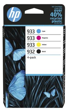 HP 932/933 Combo Pack - 4er-Pack - Schwarz, Gelb, Cyan, Magenta von LumaTech