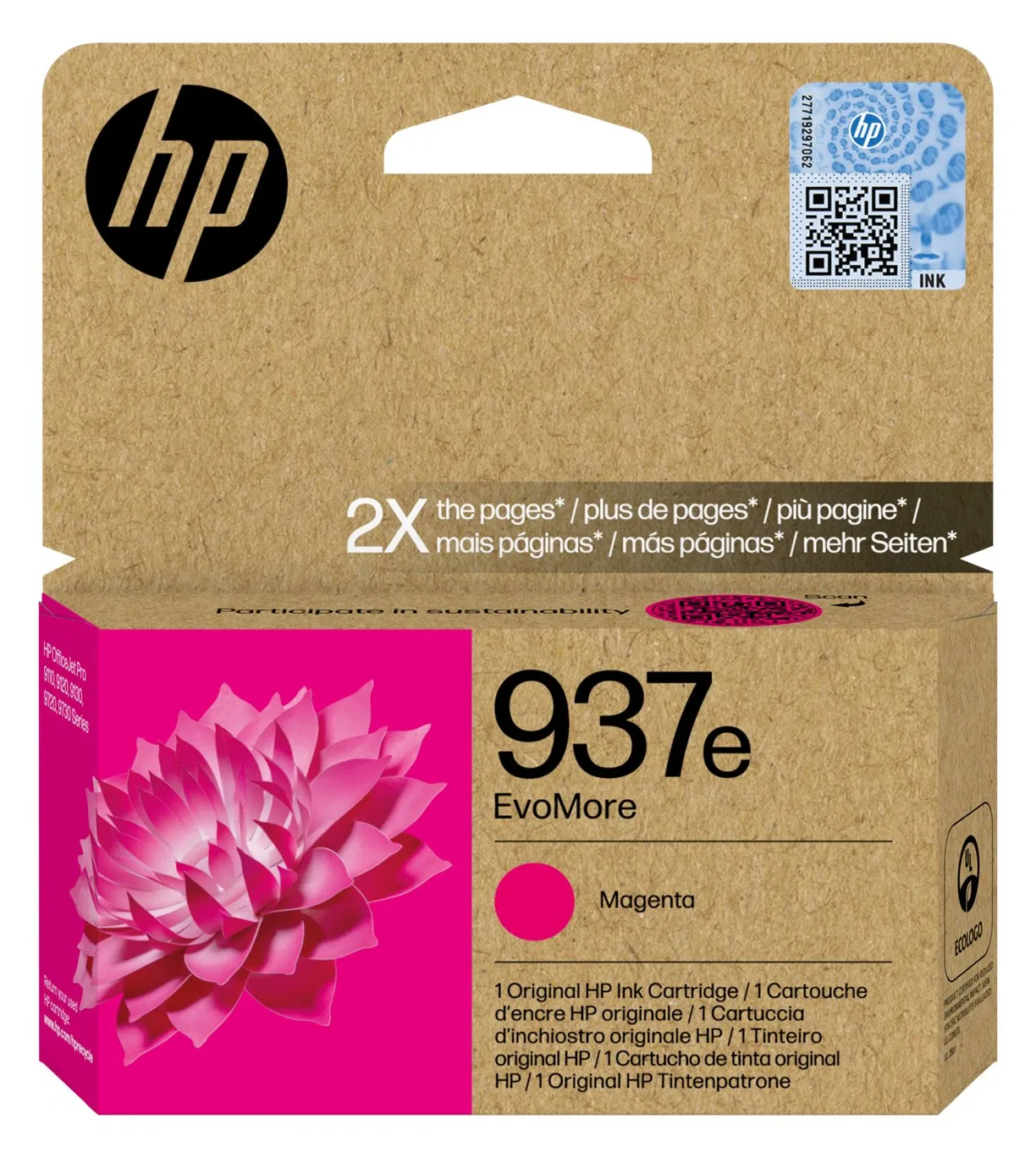 HP 937e EvoMore - Magenta - original - Tintenpatrone, Ansicht 2