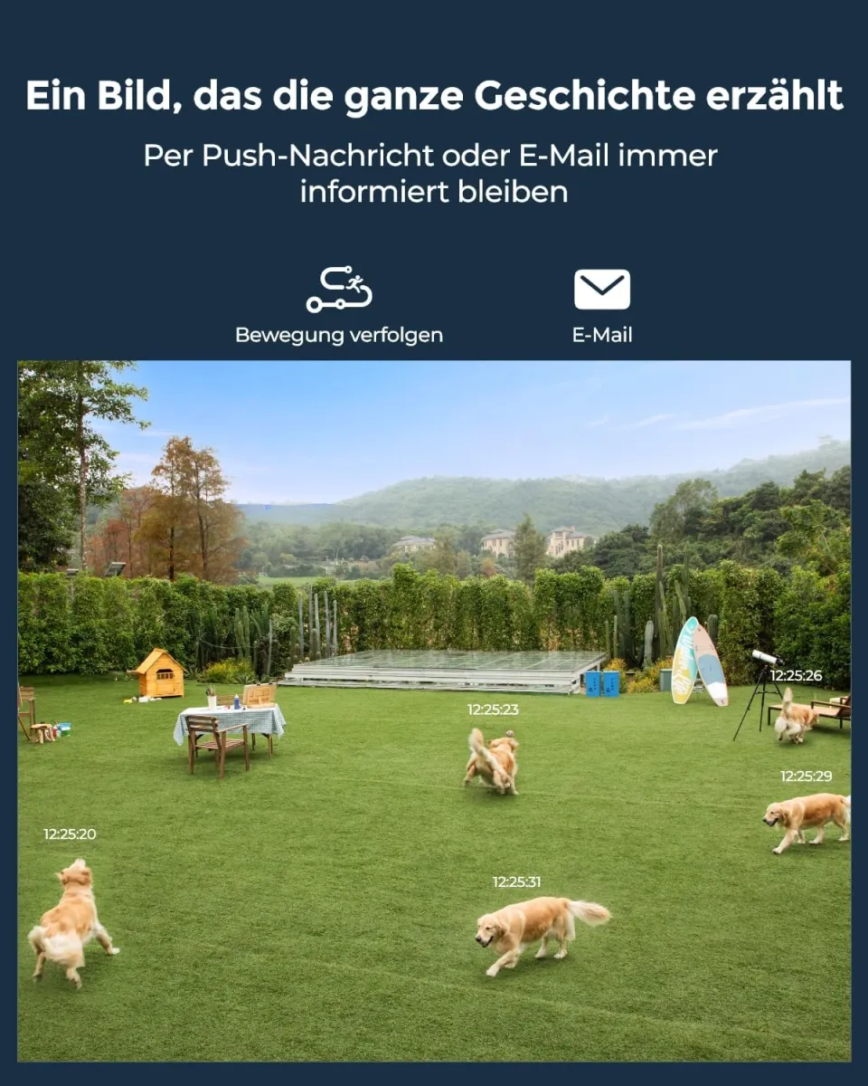 Reolink 16MP UHD 180° Panorama Dual-Objektiv Überwachungskamera, Bewegungsverfolgung, Farbnachtsicht, Spotlight, Smart-Erkennung & Alarme, Zwei-Wege-Audio, IK10 Vandalismussicher, IP67, Duo 3V PoE — Bild 3
