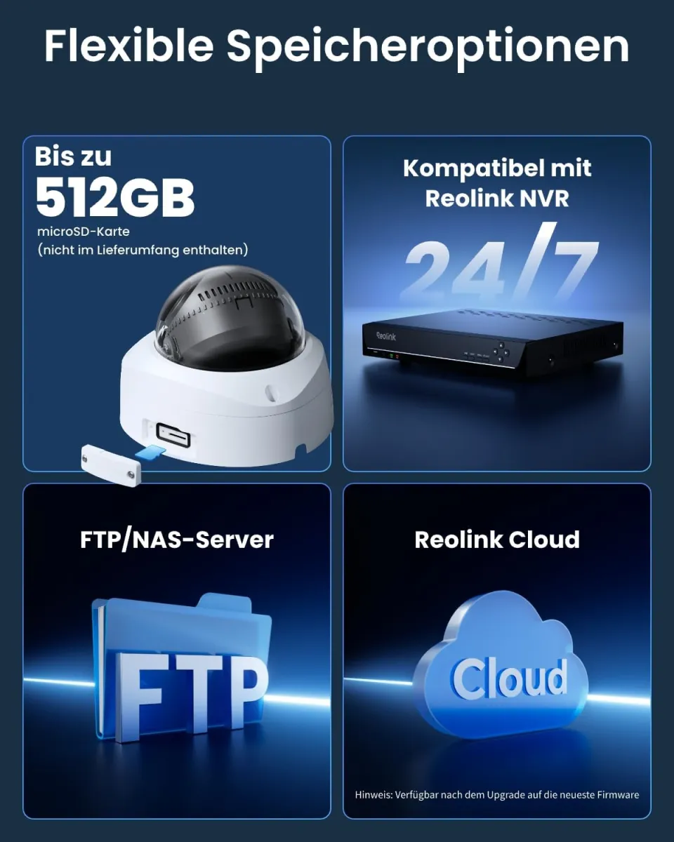 Reolink 16MP UHD 180° Panorama Dual-Objektiv Überwachungskamera, Bewegungsverfolgung, Farbnachtsicht, Spotlight, Smart-Erkennung & Alarme, Zwei-Wege-Audio, IK10 Vandalismussicher, IP67, Duo 3V PoE — Bild 6