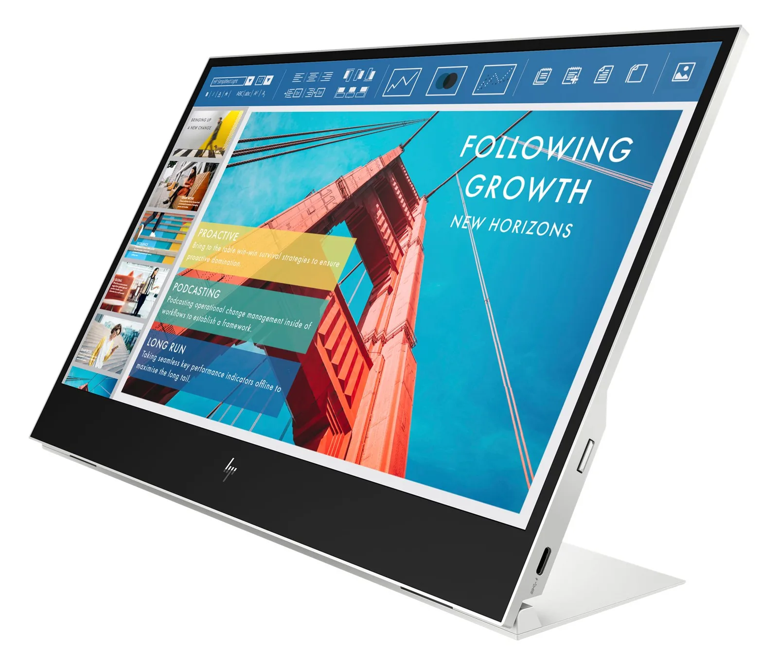 HP E14 G4 - LED-Monitor - 35.6 cm (14) - tragbar - 1920 x 1080 Full HD (1080p), Ansicht 3