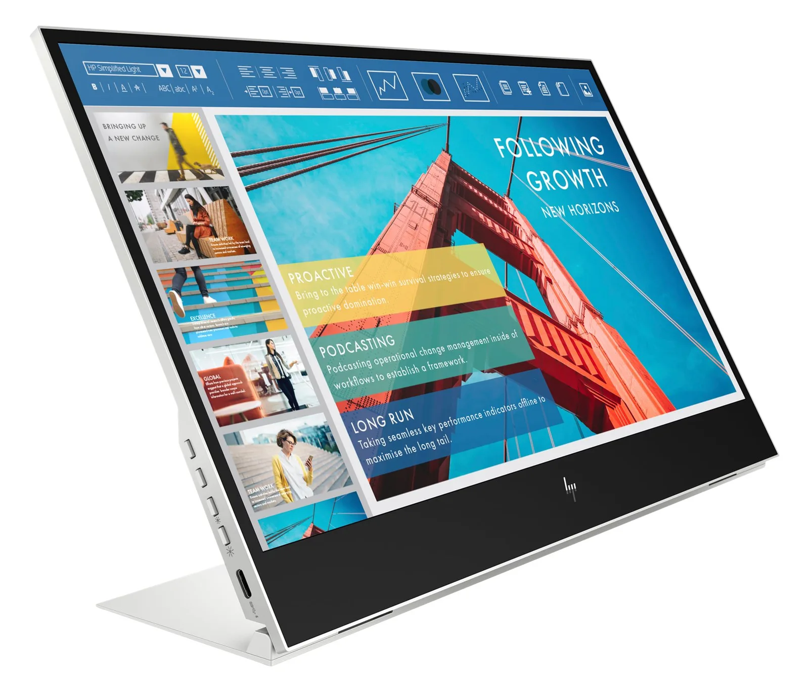 HP E14 G4 - LED-Monitor - 35.6 cm (14) - tragbar - 1920 x 1080 Full HD (1080p), Ansicht 4