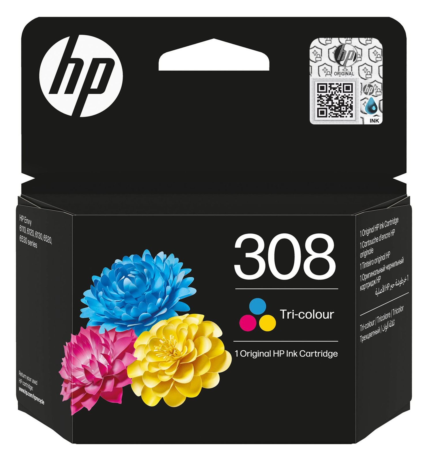 HP Ink 308 Tri-color Original Ink Cart von LumaTech