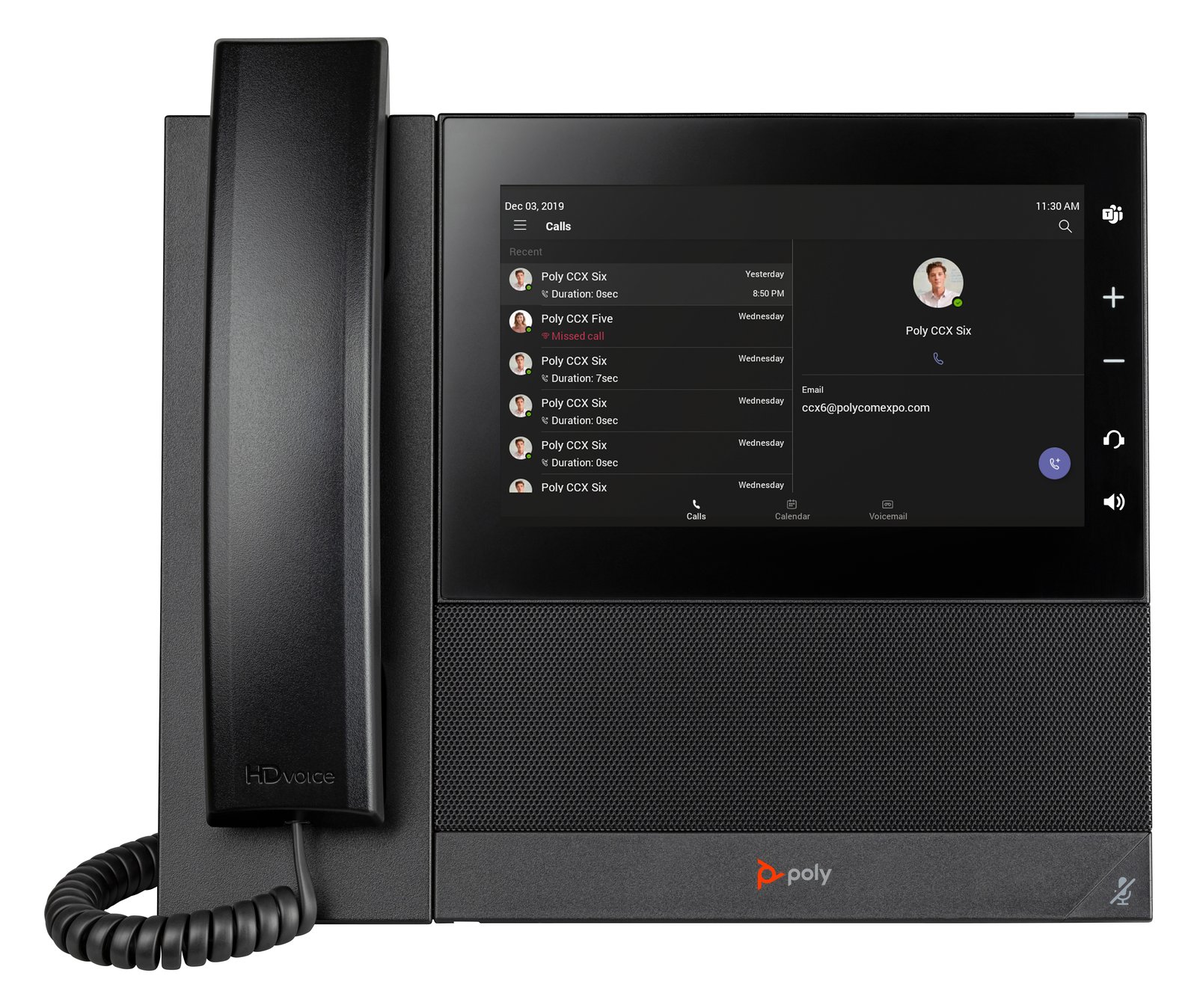 HP Poly CCX 600 for Microsoft Teams - VoIP-Telefon mit Rufnummernanzeige/Anklopffunktion