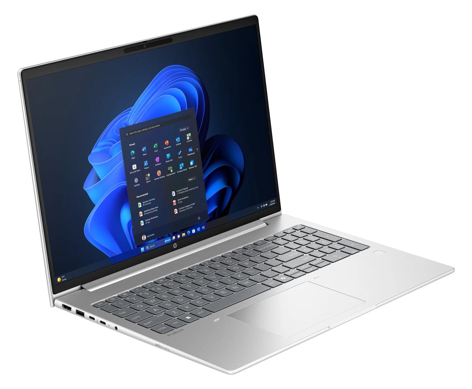 HP ProBook 4 16 G1i Notebook AI - Intel Core Ultra 7 255U - 32 GB RAM - 1 TB NVMe - 16 - TL: Deutsch, QWERTZ, Ansicht 5