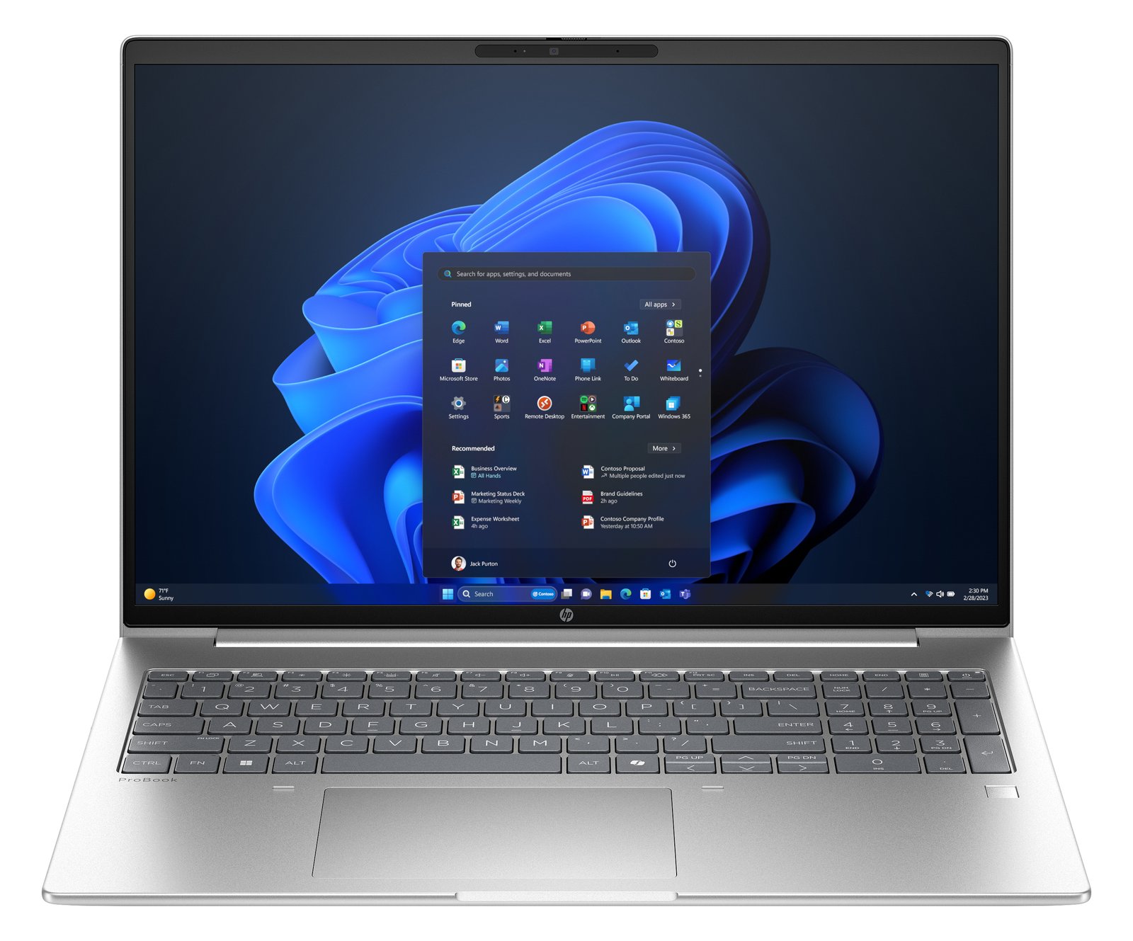 HP ProBook 4 G1a Notebook AI - AMD Ryzen 5 Pro 230 - Radeon 760M - 16 GB RAM - 512 GB NVMe - 16 - TL: Deutsch, QWERTZ