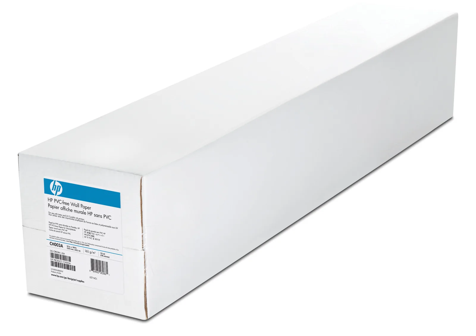 HP PVC free - 178 Mikron - Rolle (137,2 cm x 30,5 m) - 175 g/m² - 1 Rolle(n) Hintergrundbild - für DesignJet L25500, Ansicht 3