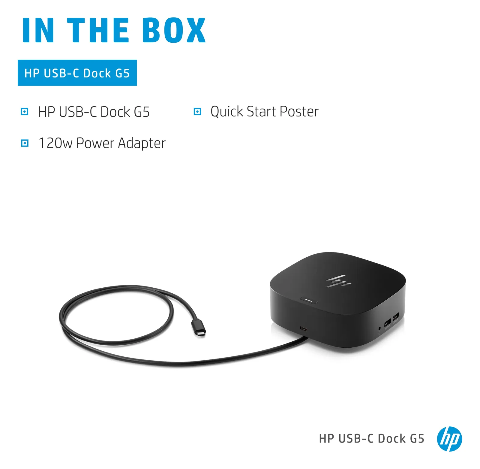 HP USB-C Dock G5 - Dockingstation - USB-C - GigE - 4, Ansicht 2