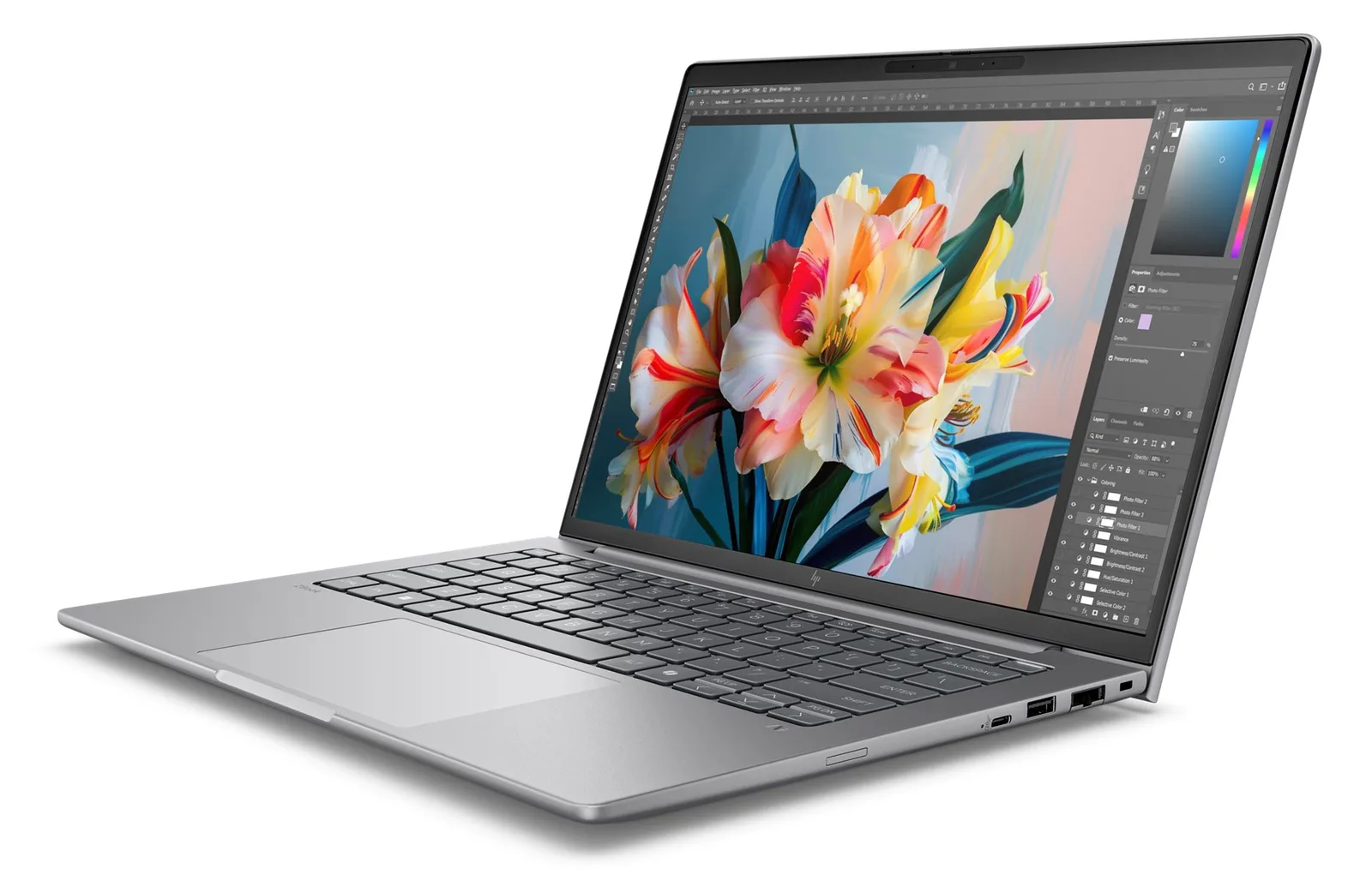 HP ZBook 8 G1i Mobile Workstation - Intel Core Ultra 7 255H - 16 GB RAM - 512 GB NVMe - 14 - TL: Deutsch, QWERTZ, Ansicht 4