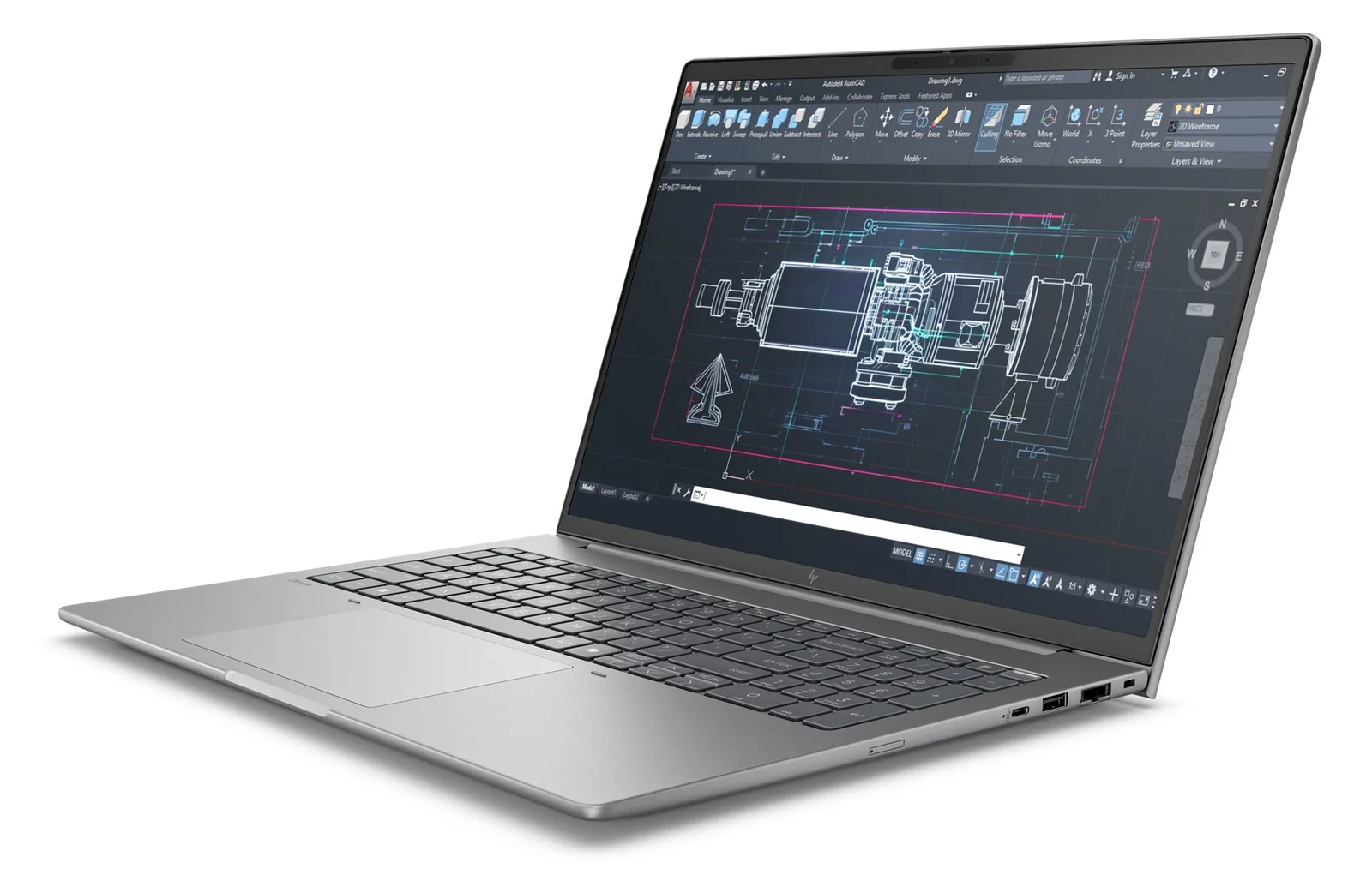 HP ZBook 8 G1i Mobile Workstation - Intel Core Ultra 9 285H - 64 GB RAM - 1 TB NVMe - 16 - TL: Deutsch, QWERTZ, Ansicht 4